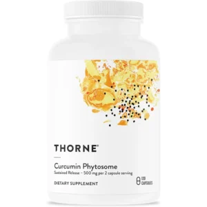 Thorne Curcumin Phytosome 500 mg bottle with 120 capsules for joint and inflammation support