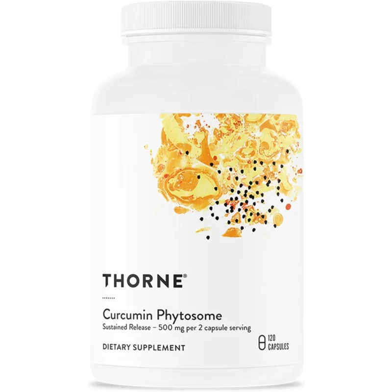 Thorne Curcumin Phytosome 500 mg bottle with 120 capsules for joint and inflammation support